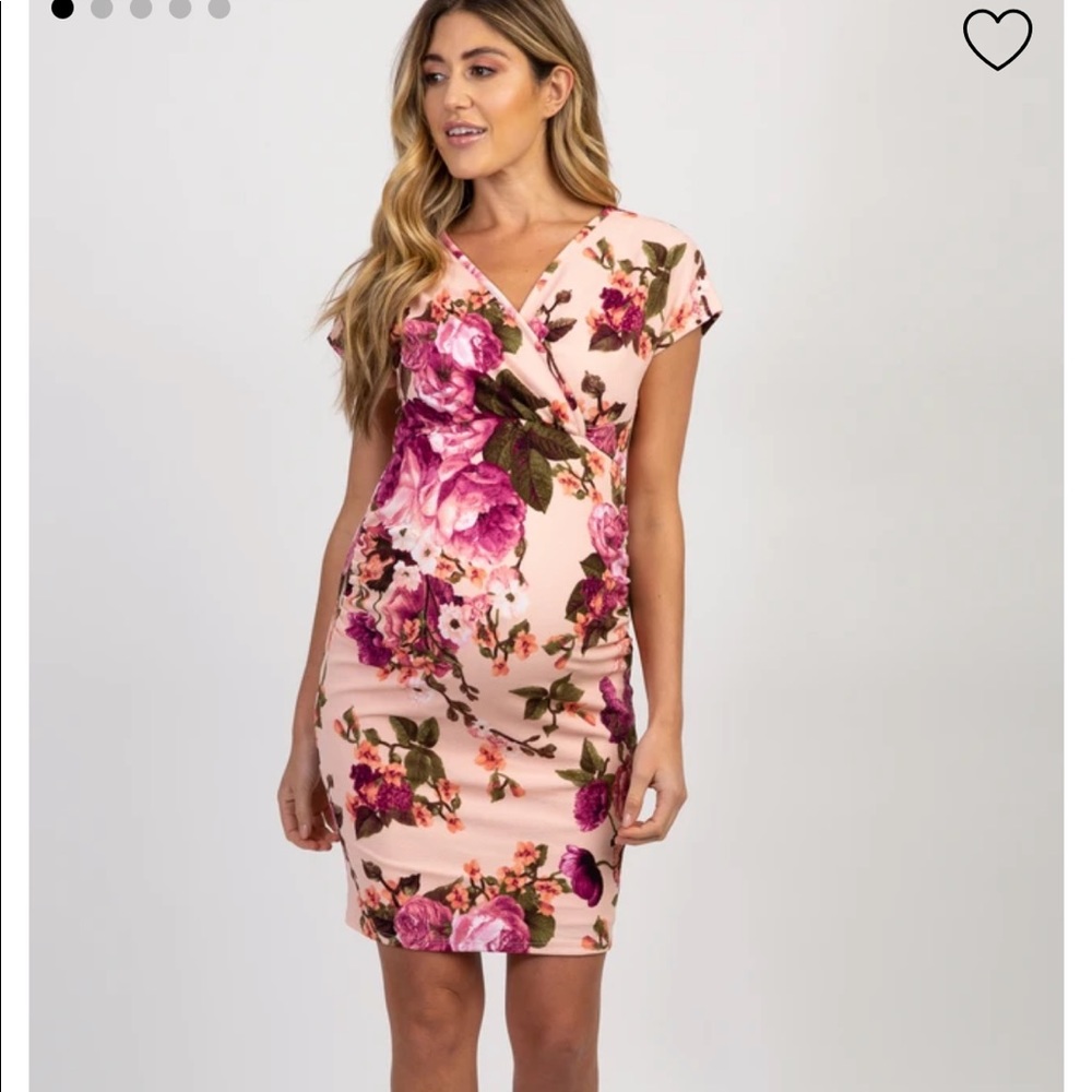 Pinkblush Pink Floral Wrap-Style Dress